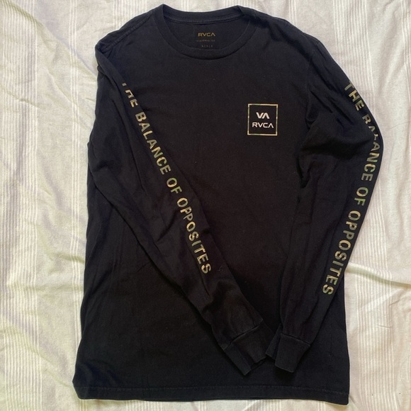 RVCA The Balance of Opposites by PM Tenore Camo Graphic Long Sleeve T-Shirt. - Picture 2 of 5